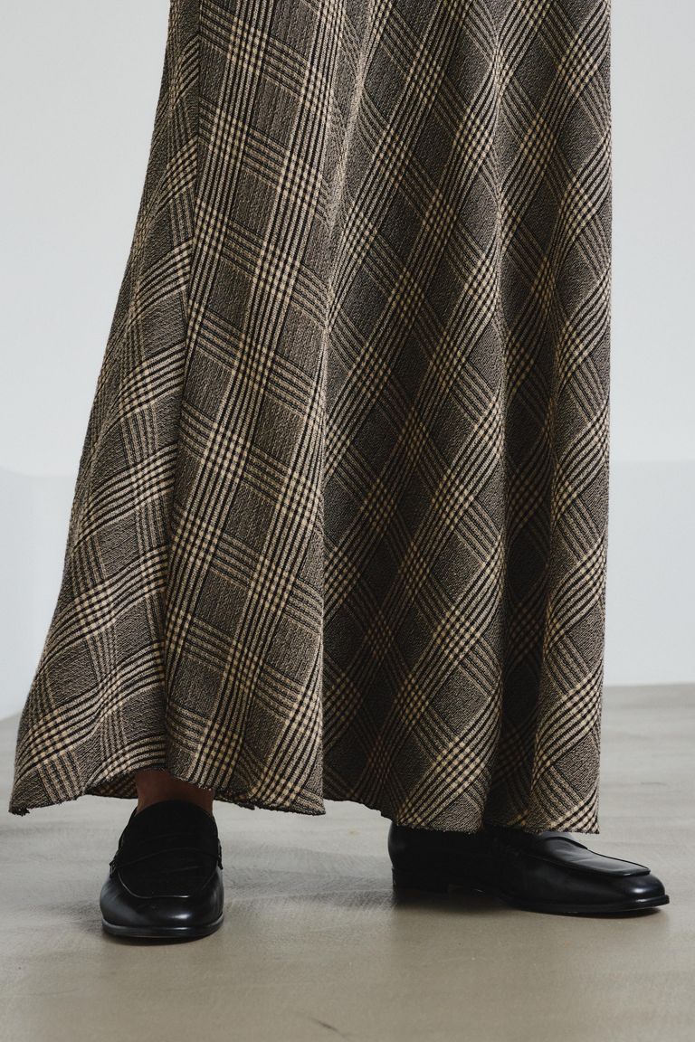 Prince of wales flannel skirt