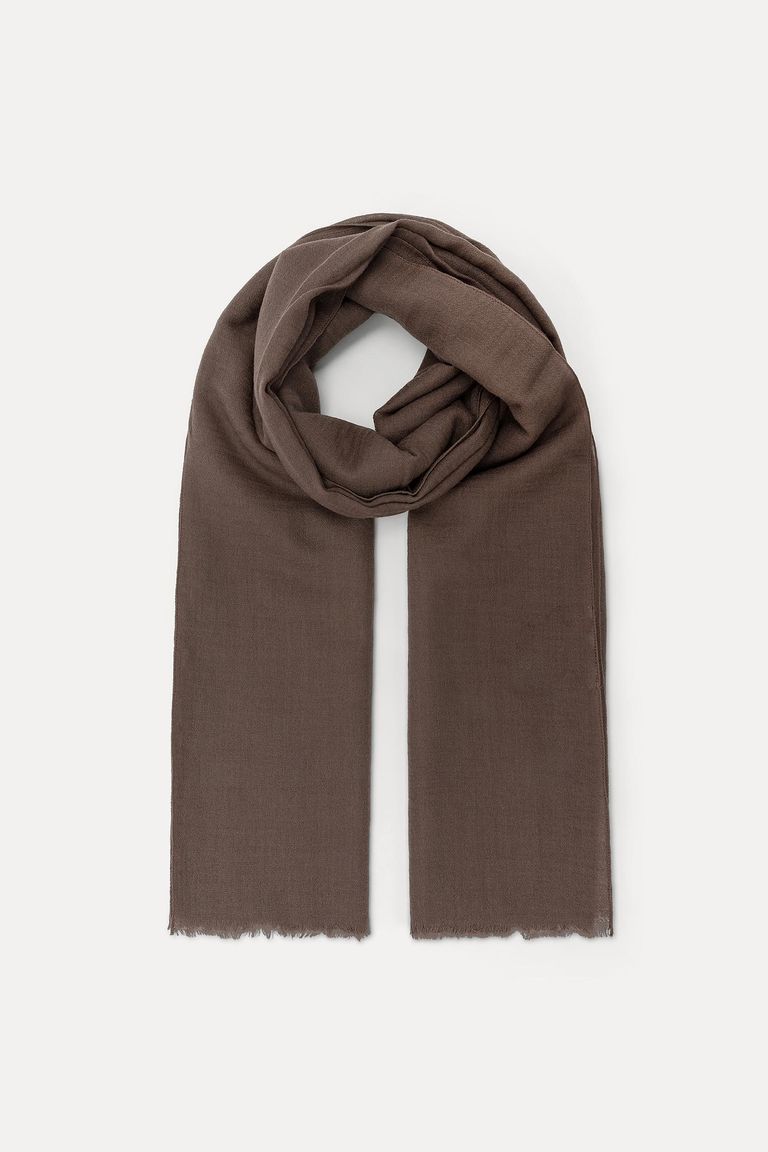 Wool gauze scarf