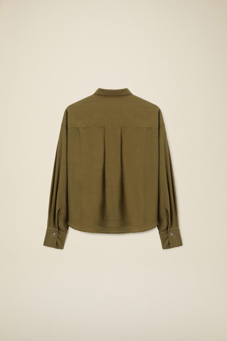 Camicia in mussola di cotone e seta