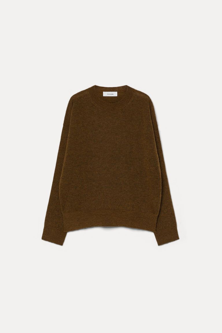 Fine-knit crew neck in alpaca