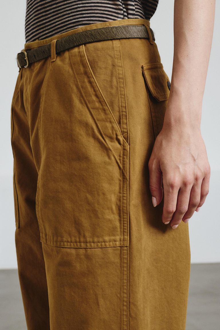 Cargo trousers in cotton drill