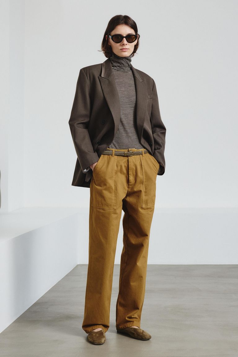 Cargo trousers in cotton drill