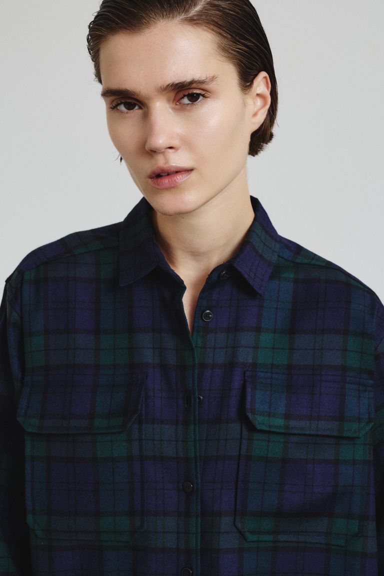 Tartan flannel shirt