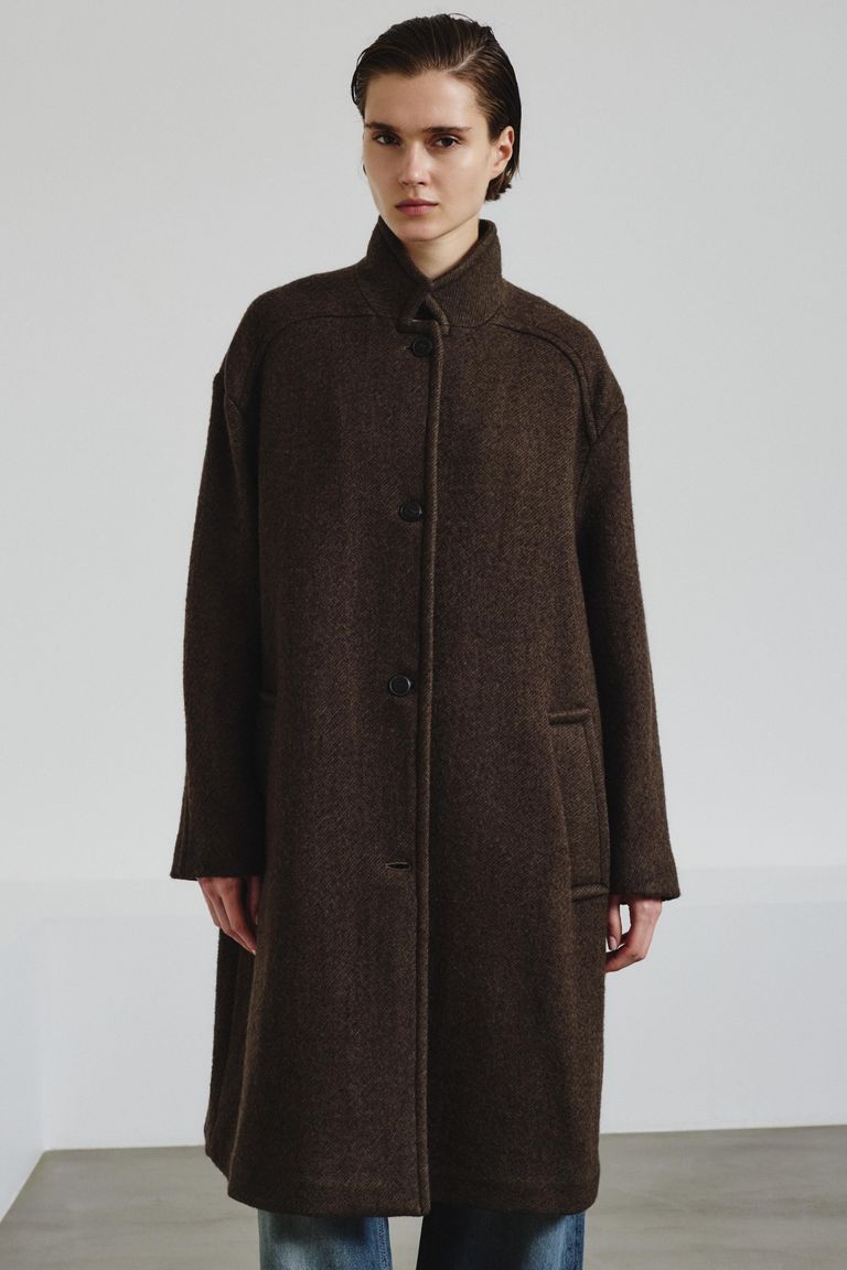 Double wool cotton coat