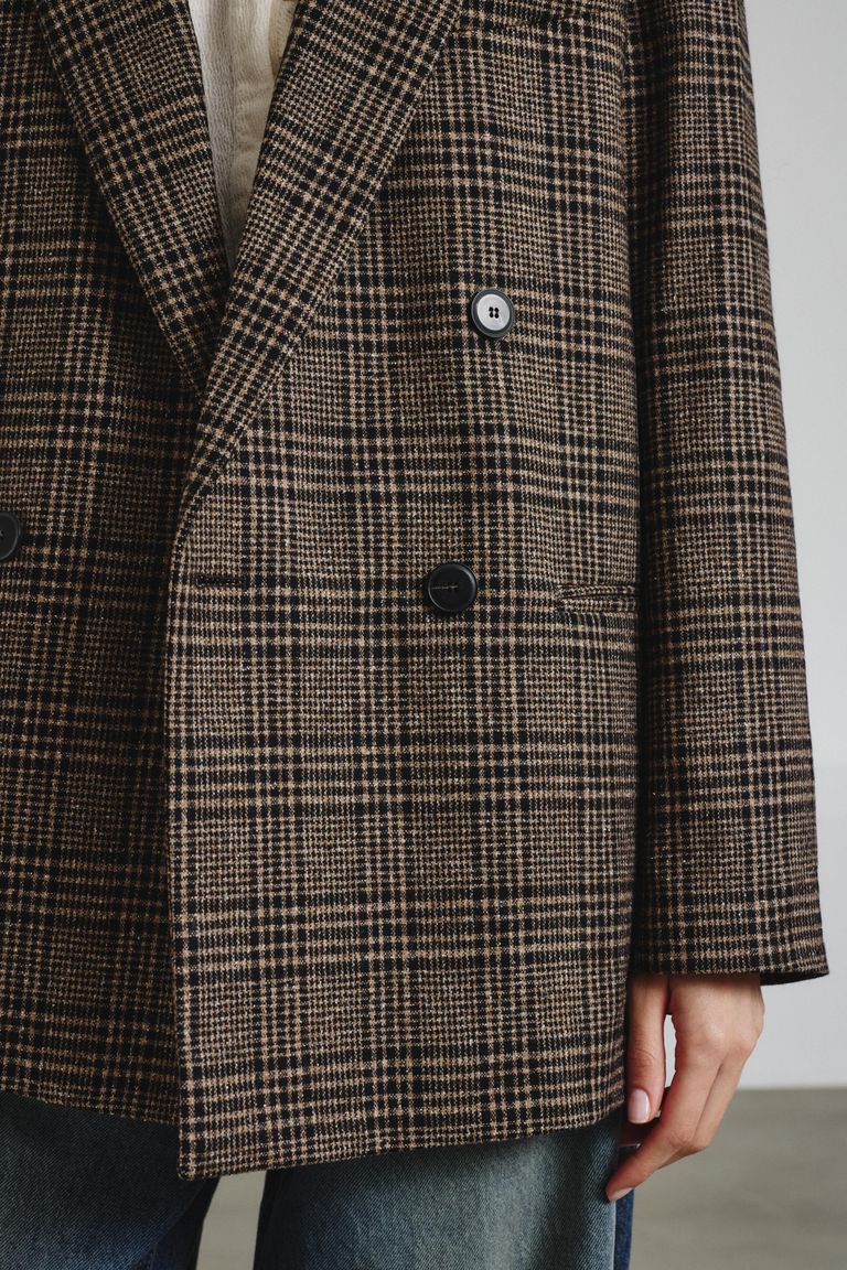 Prince of wales flannel jacket
