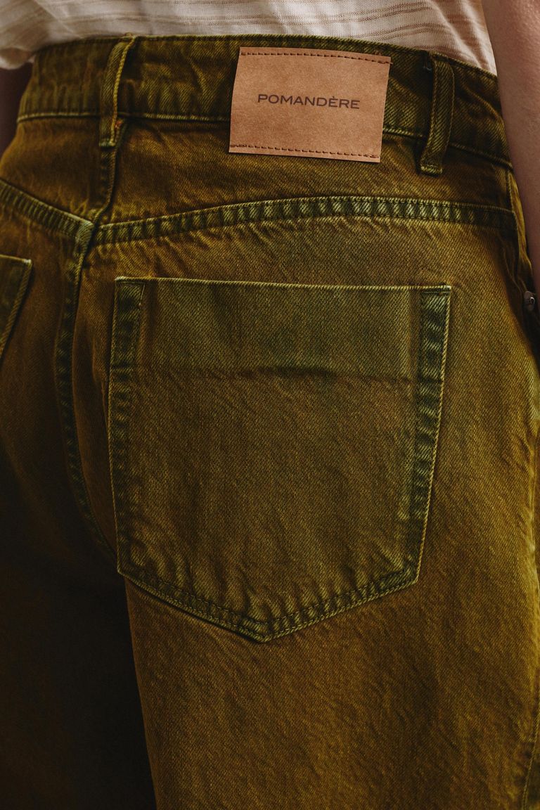 Pantalone loose in drill di cotone