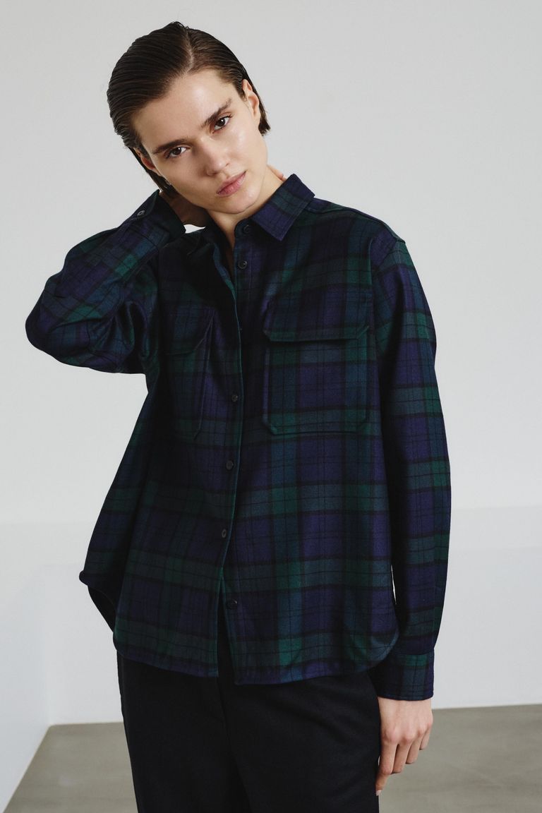 Tartan flannel shirt