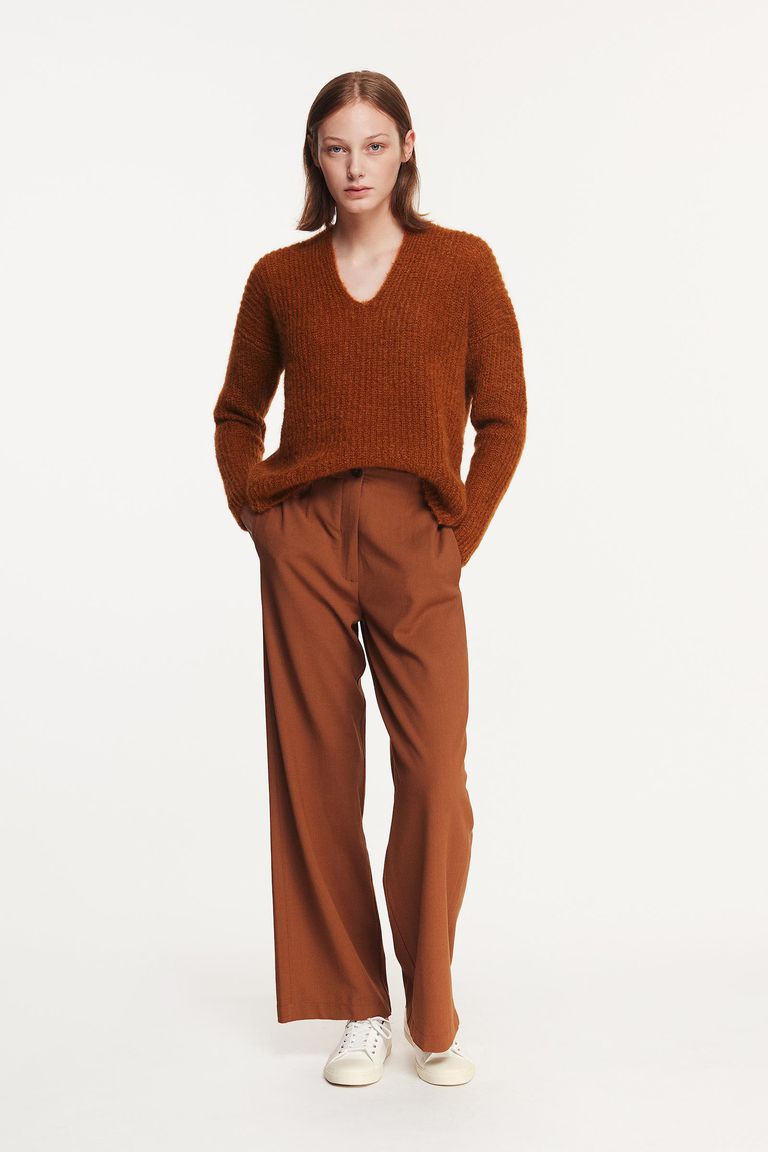 Zara | Pants & Jumpsuits | Zara Brown Pants With Front Pockets | Poshmark