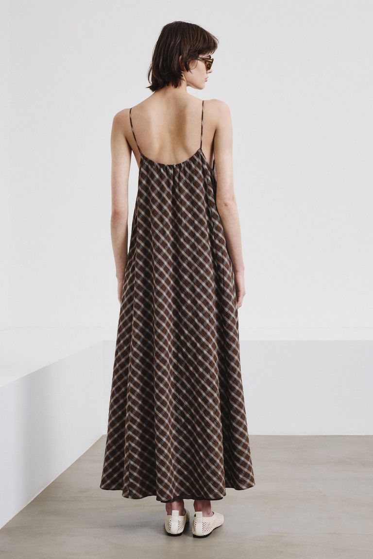 Abito in madras di cotone