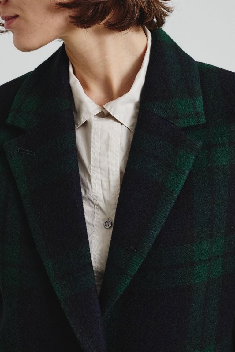 Pure wool tartan vest