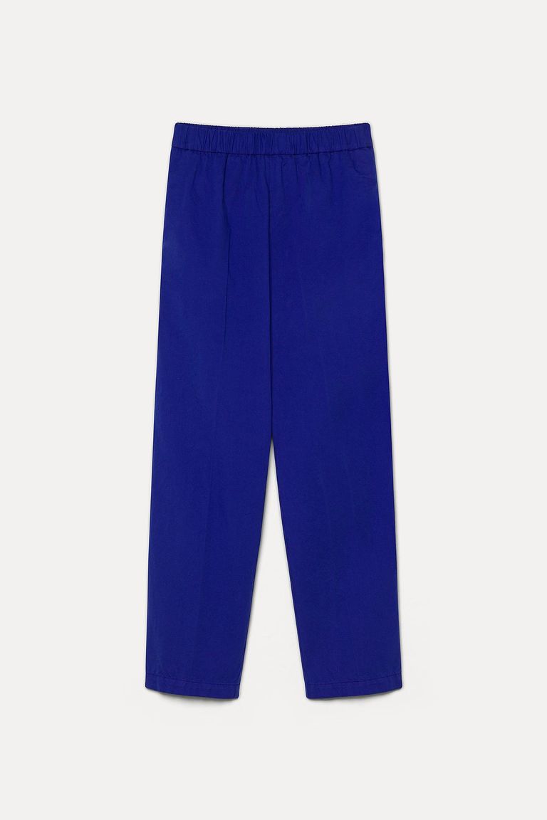 Cotton gabardine jogging trousers