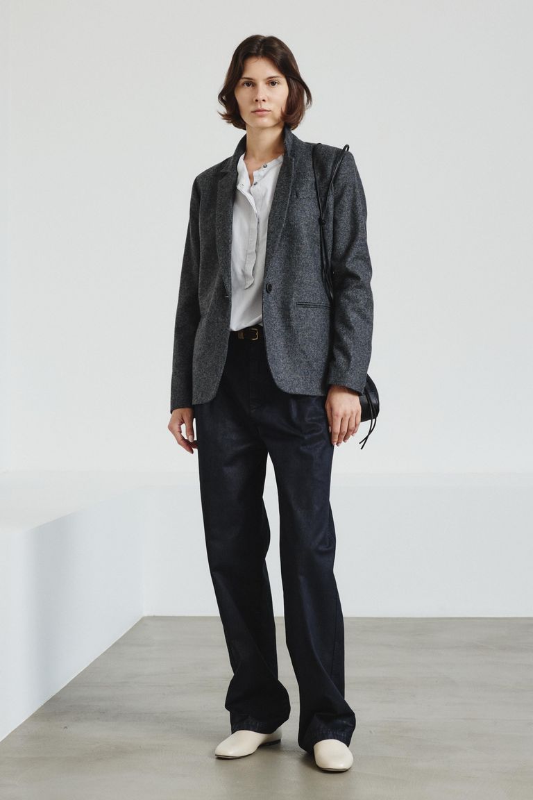 Micro houndstooth jacket