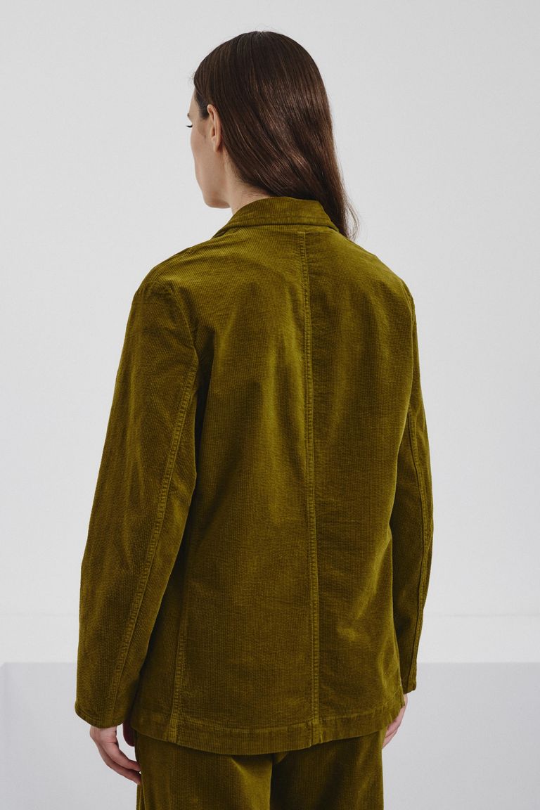 Micro-corduroy jacket avocado