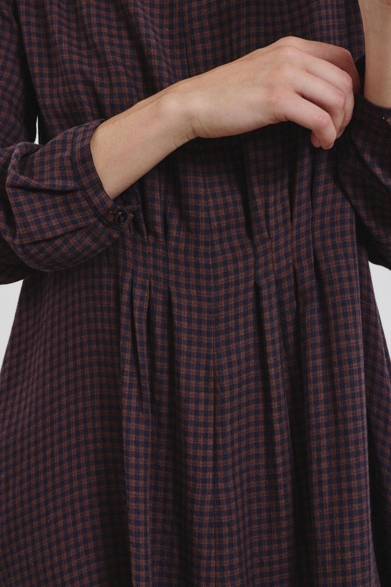 Gingham flannel dress