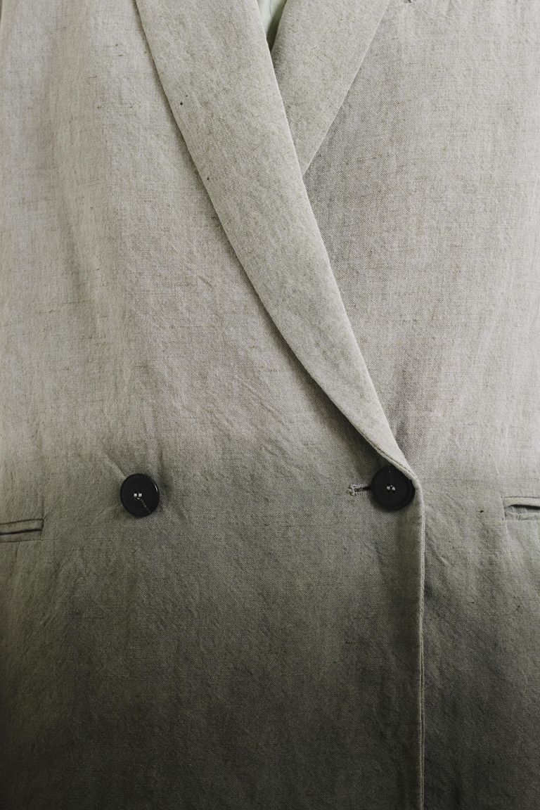 Giacca in tela fiammata degradè