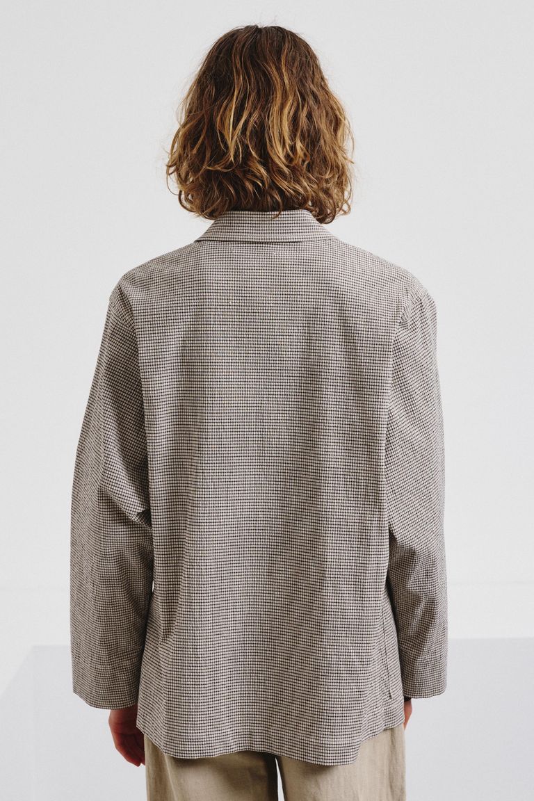 Cotton micro-vichy jacket