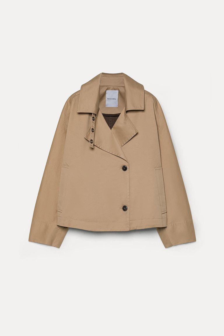 Coated cotton drill coat