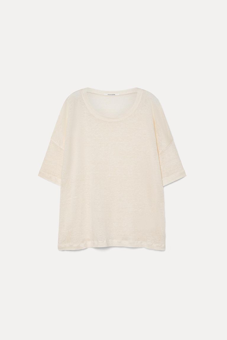 Oversized linen jersey T-shirt
