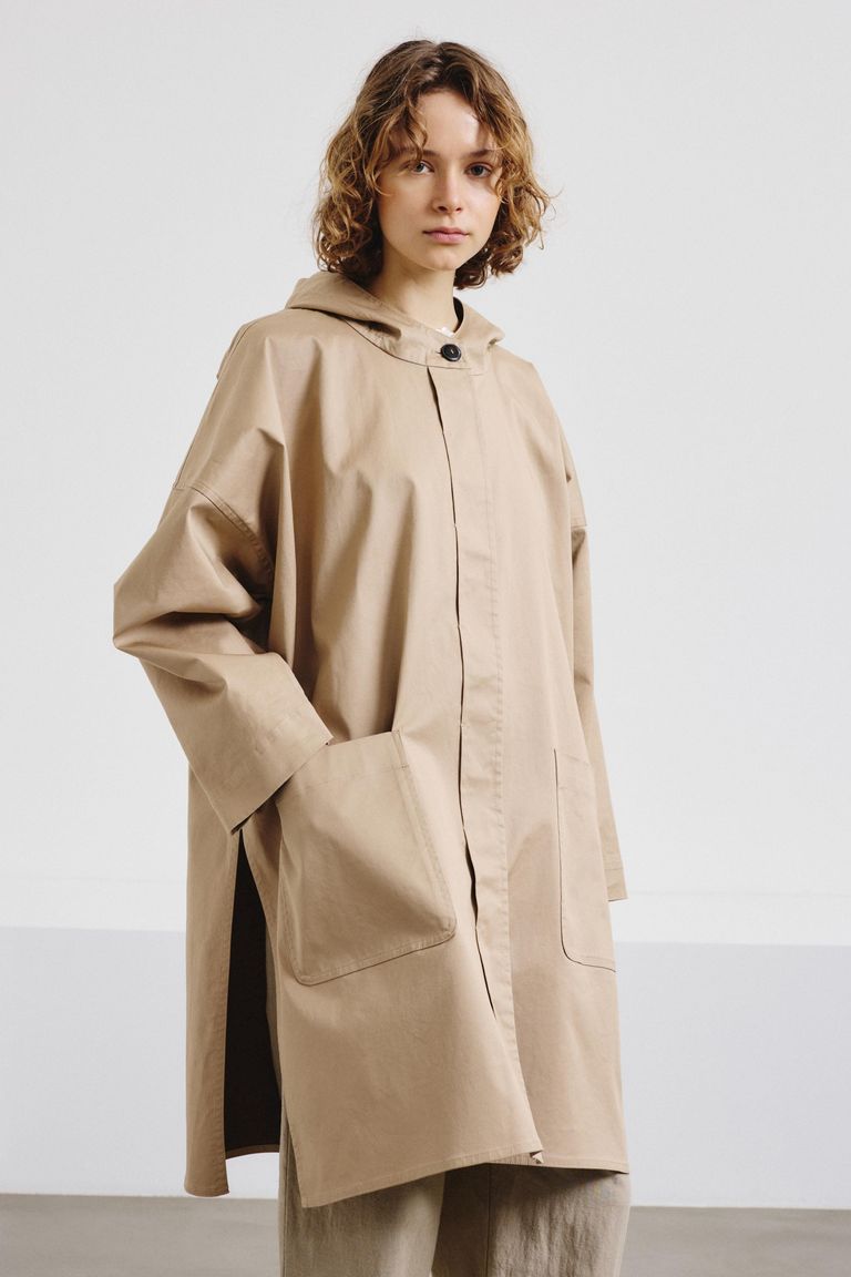 Cotton drill bonded cape