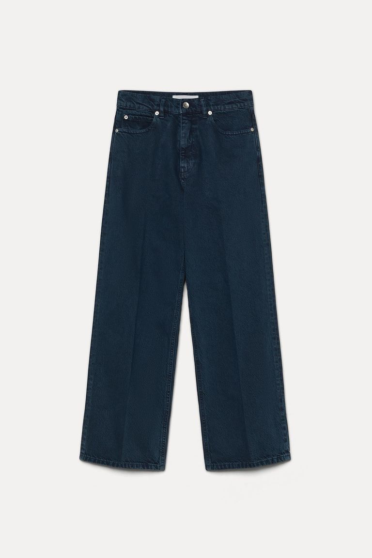 Straight-fit cotton drill trousers