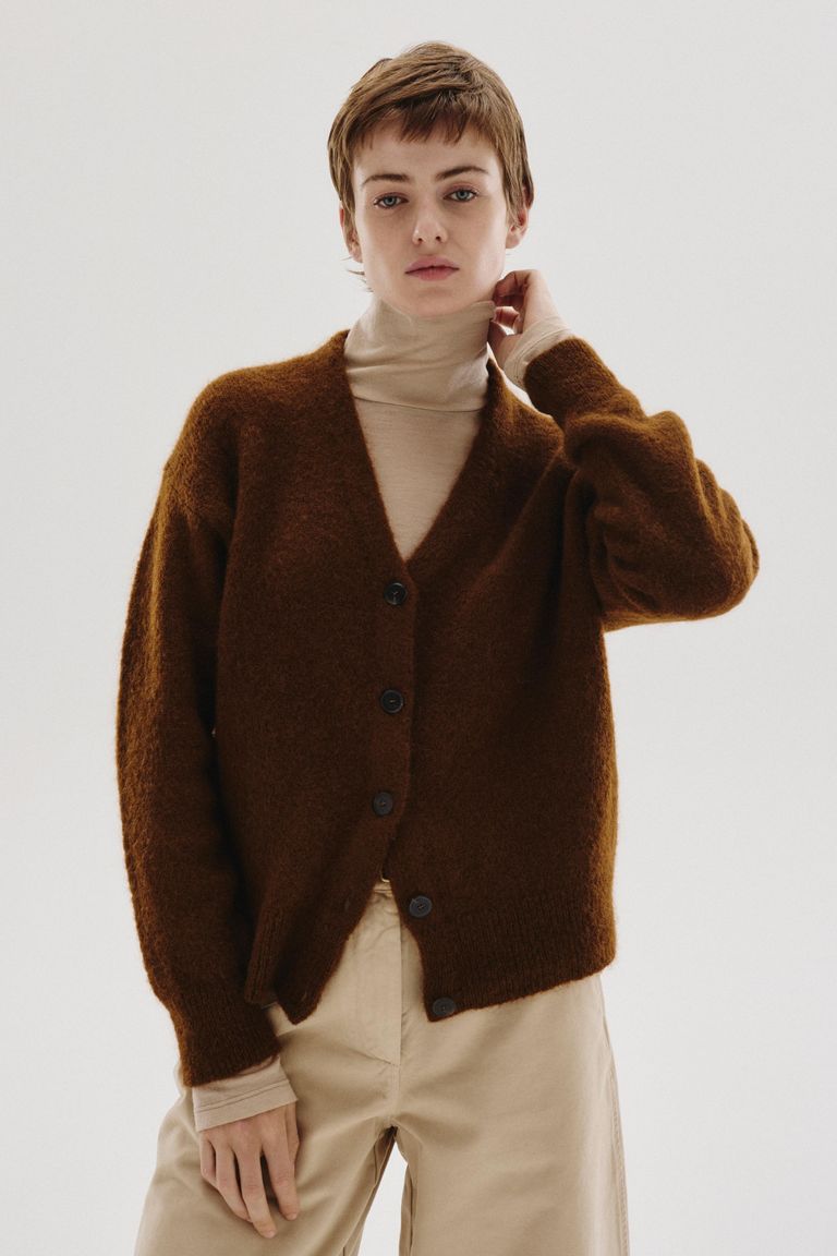 Cardigan in mohair
