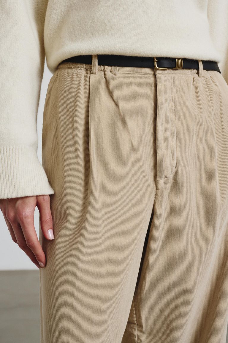 Soft-fit corduroy trousers