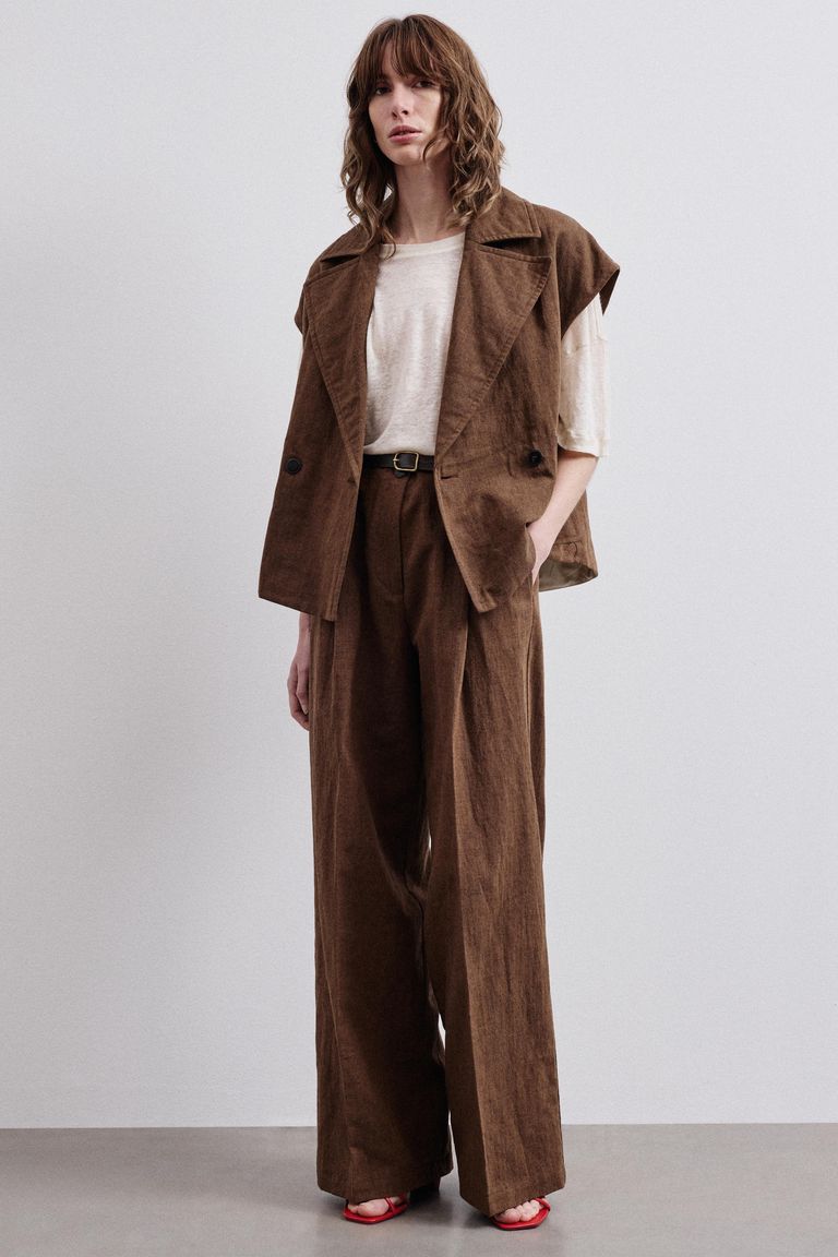 T-shirt oversize en jersey de lin beurre