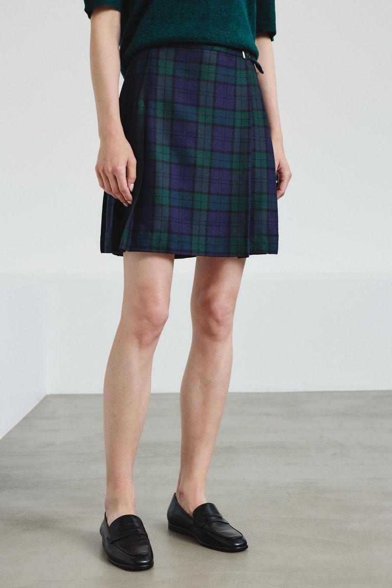 Tartan flannel skirt