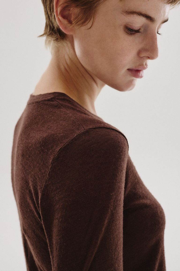 T-shirt in jersey di lana