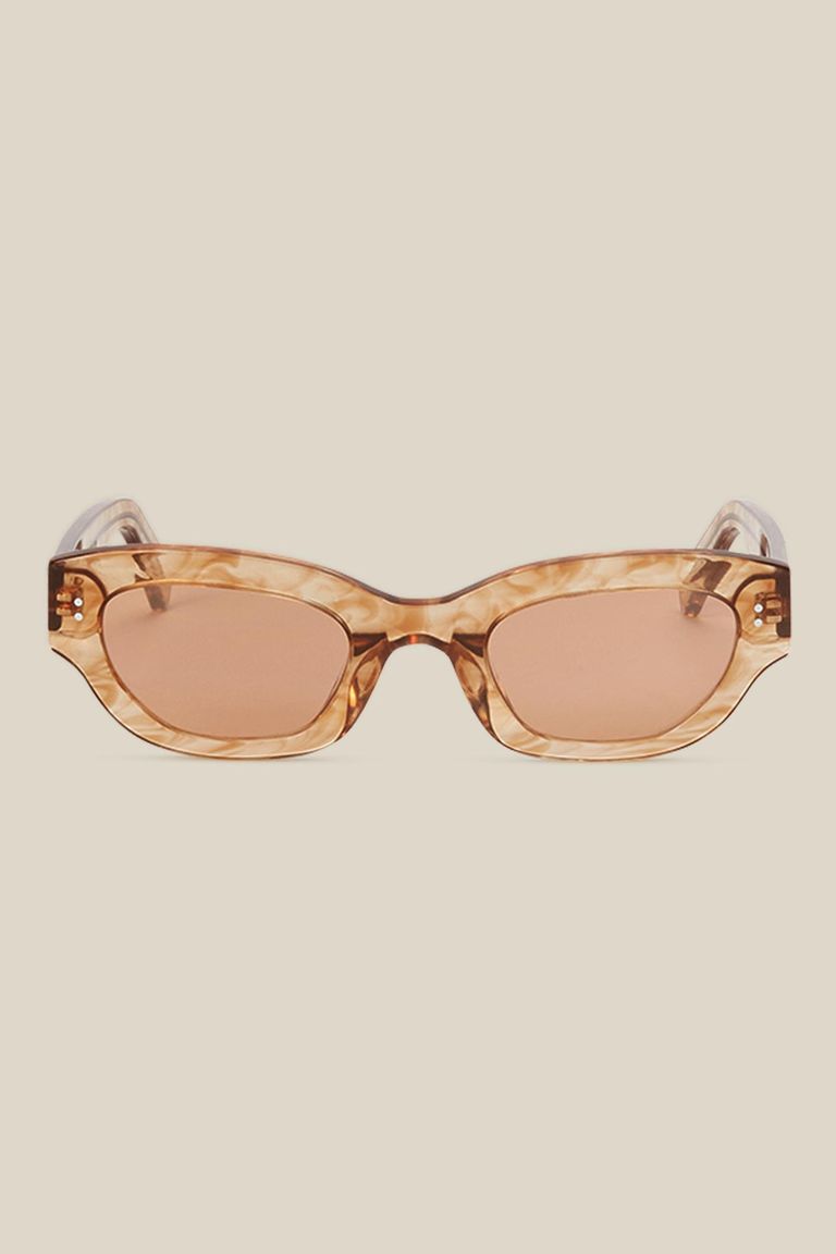 "Bitter" sunglasses in rust-colored acetate
