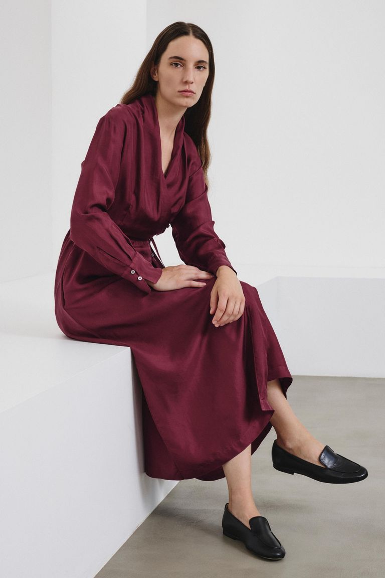 Silk habotai dress