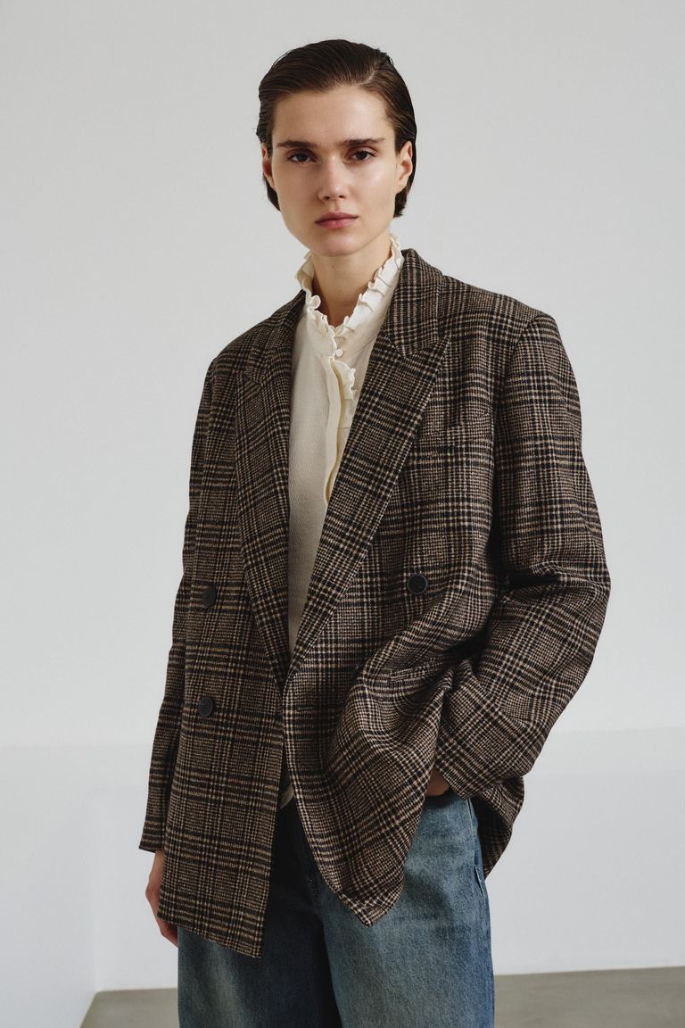 Prince of wales flannel jacket