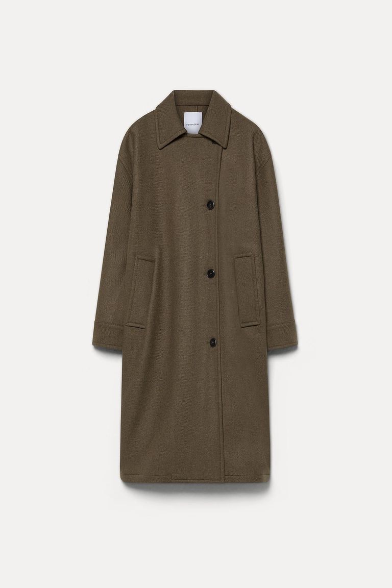 Felted wool cloth coat