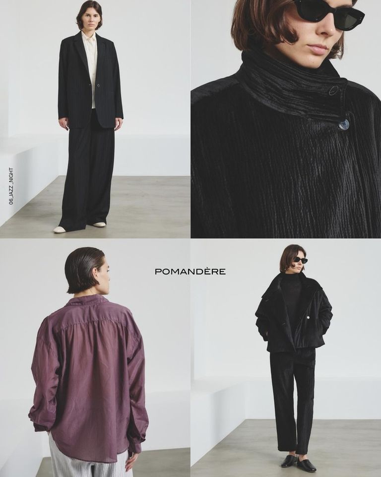 Step into the rhythm of Jazz Night, our new theme inspired by the glow of late-evening lights and the refined charm of timeless melodies.

#POMANDÈRE #FW25