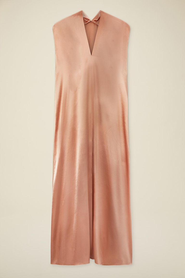 Abito in raso di viscosa