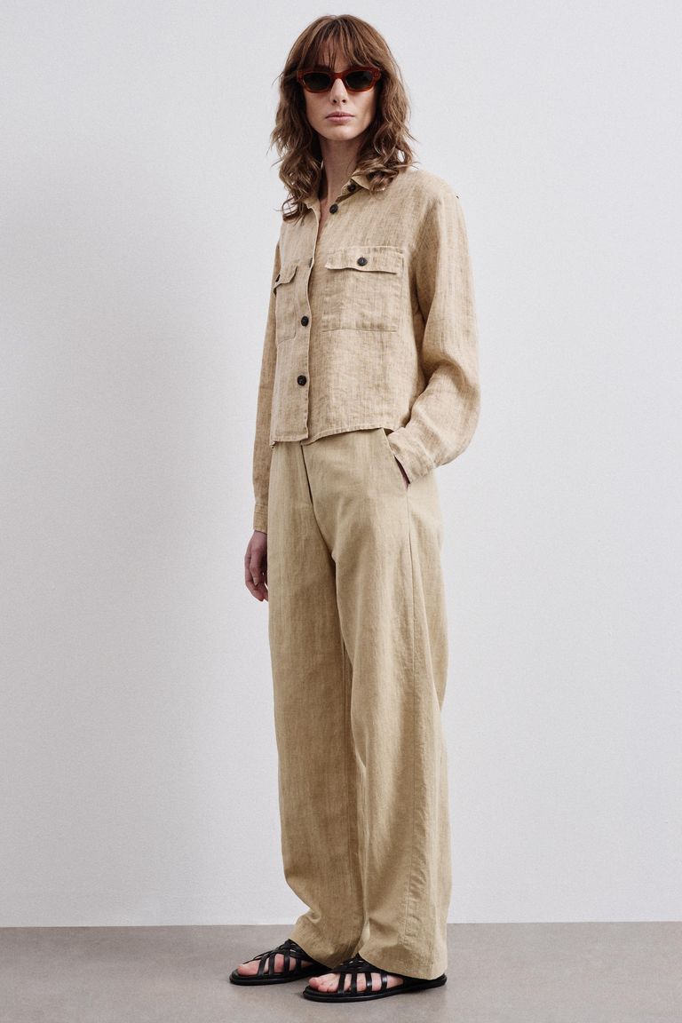 Chemise en gaze délavée