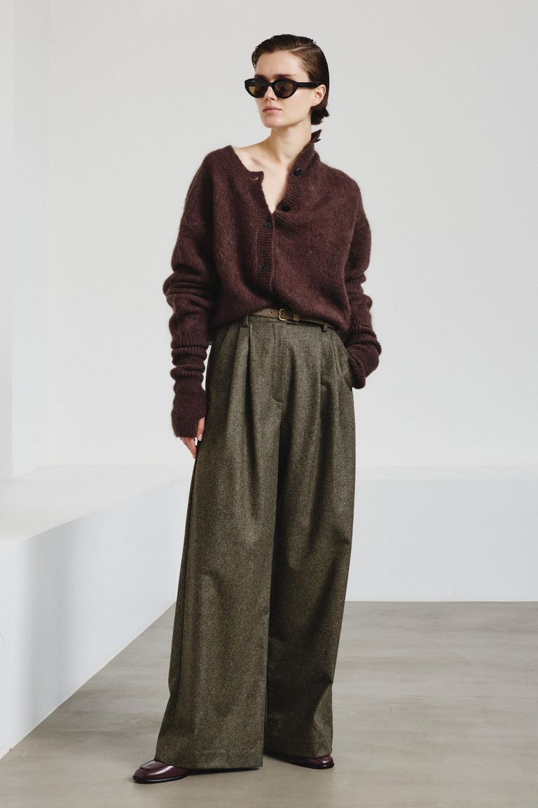 トップス +81 23AW MOHAIR CREW NECK CARDIGAN Mohair crew neck cardigan - Buddie Sweaters