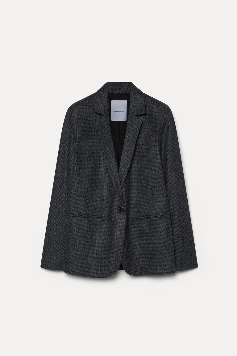 Micro houndstooth jacket