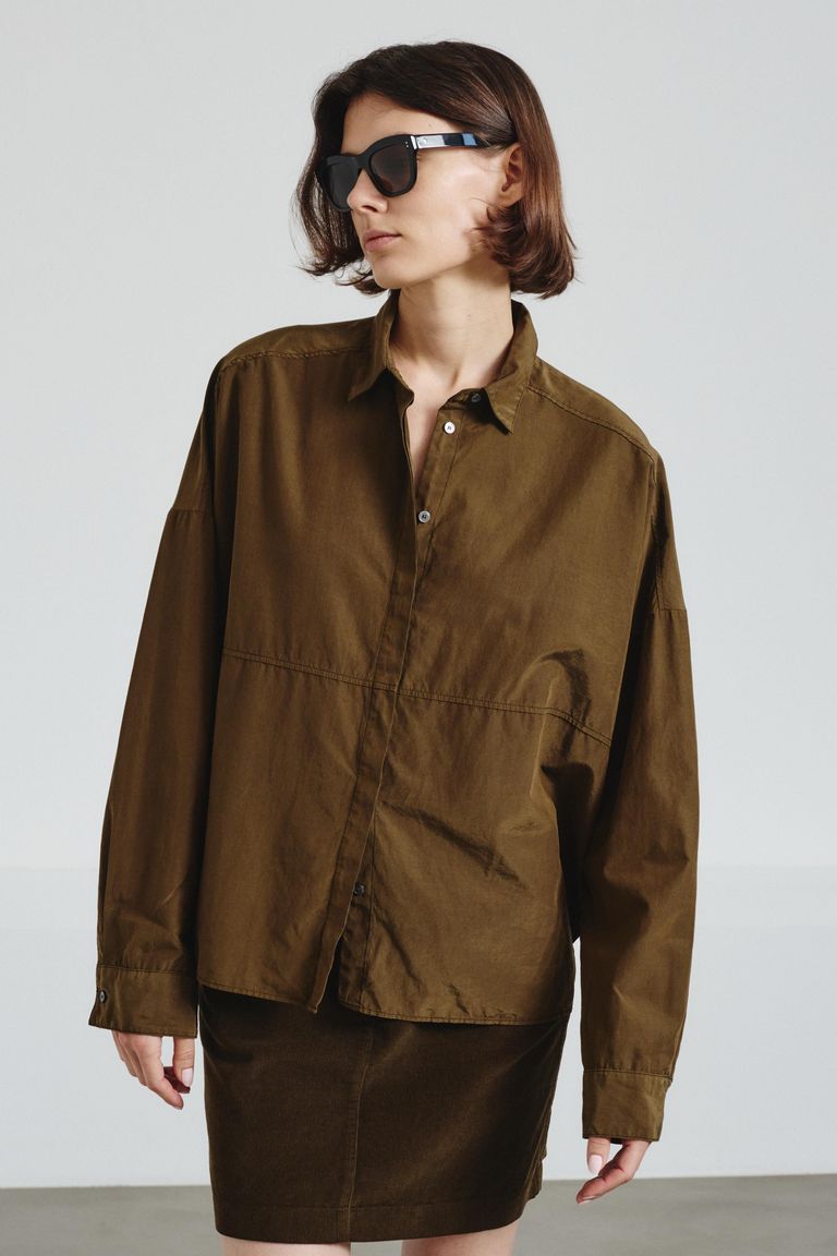 Iconic cotton and silk shirt