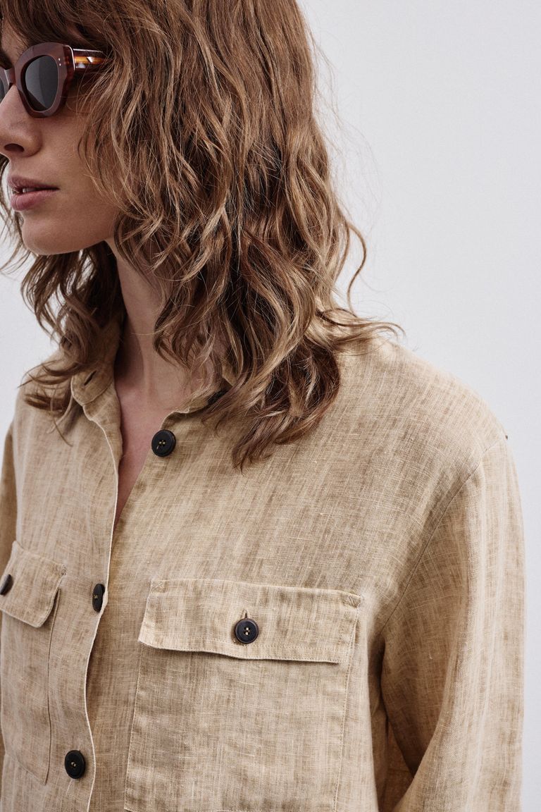 Chemise en gaze délavée