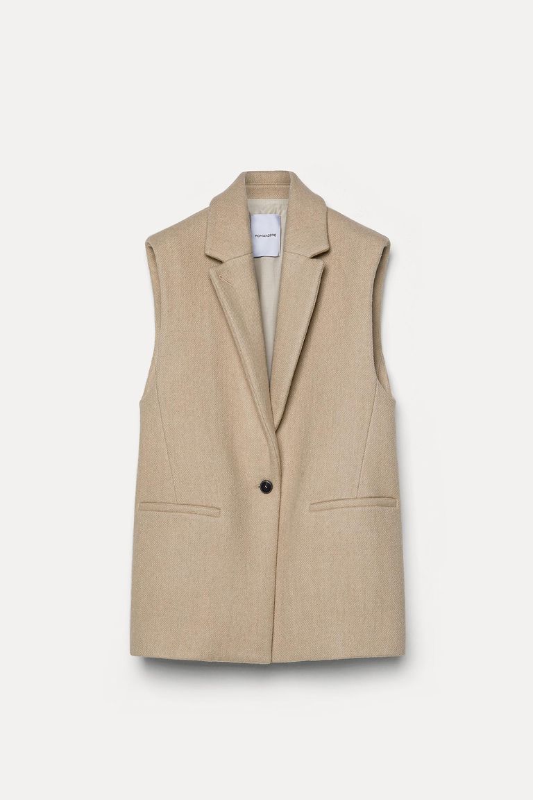 Double wool vest