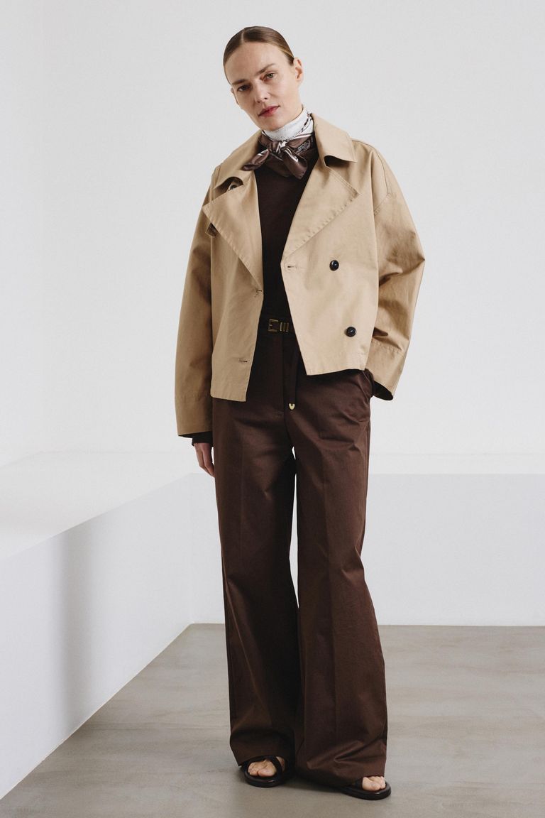 Coated cotton drill coat