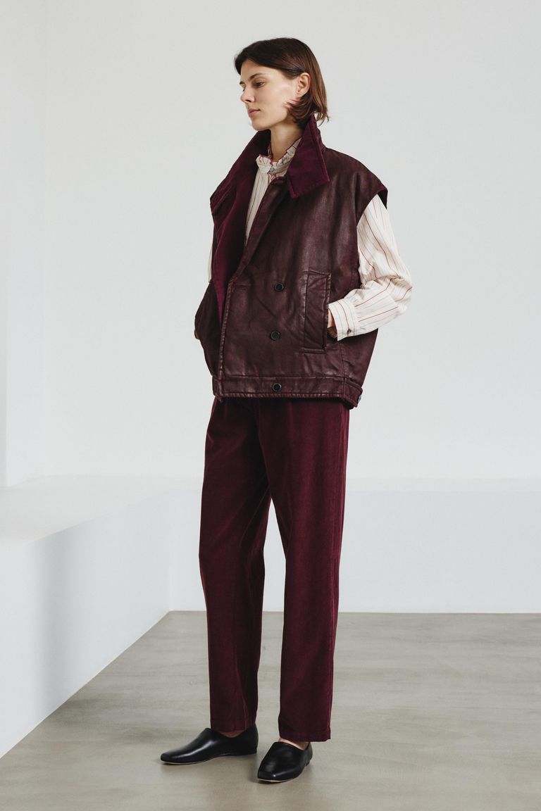 Chemise féminine à rayures