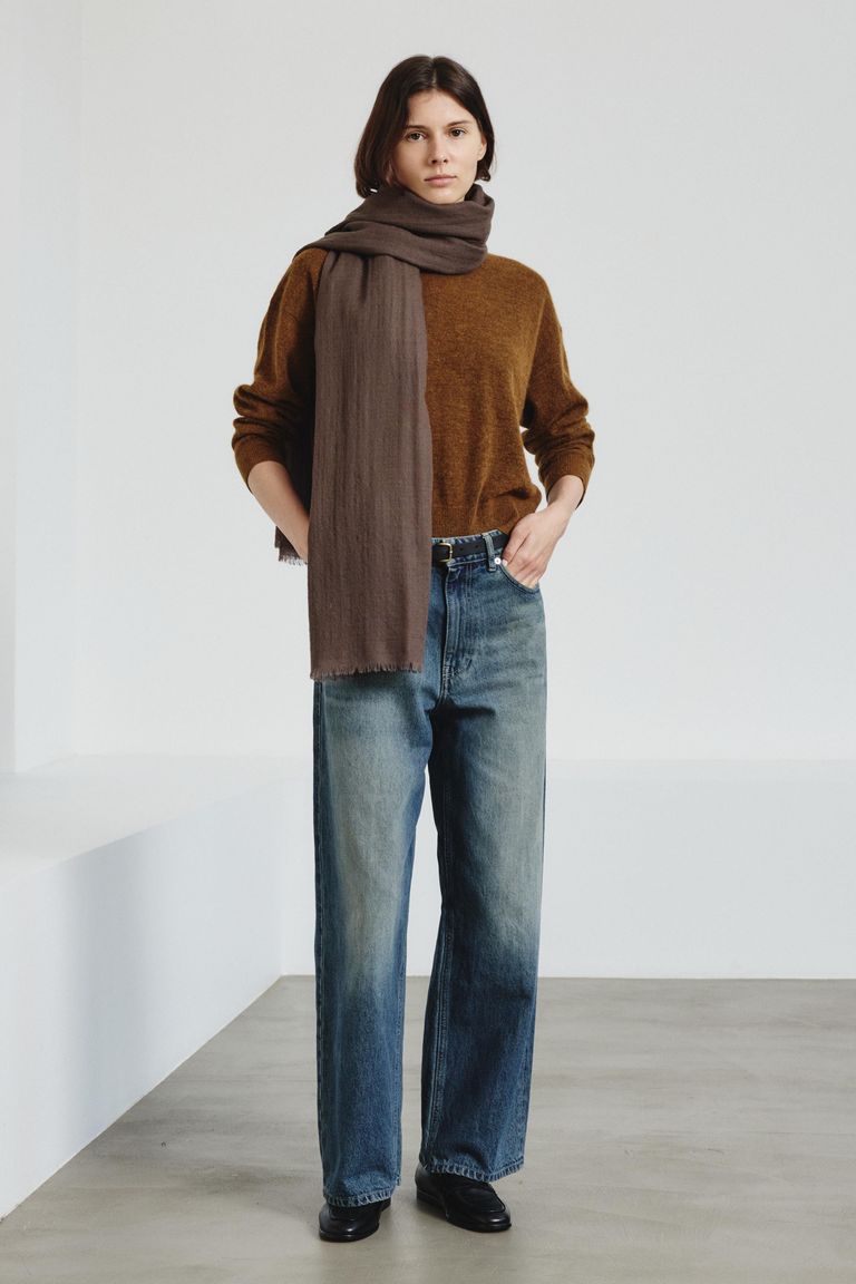 Fine-knit crew neck in alpaca