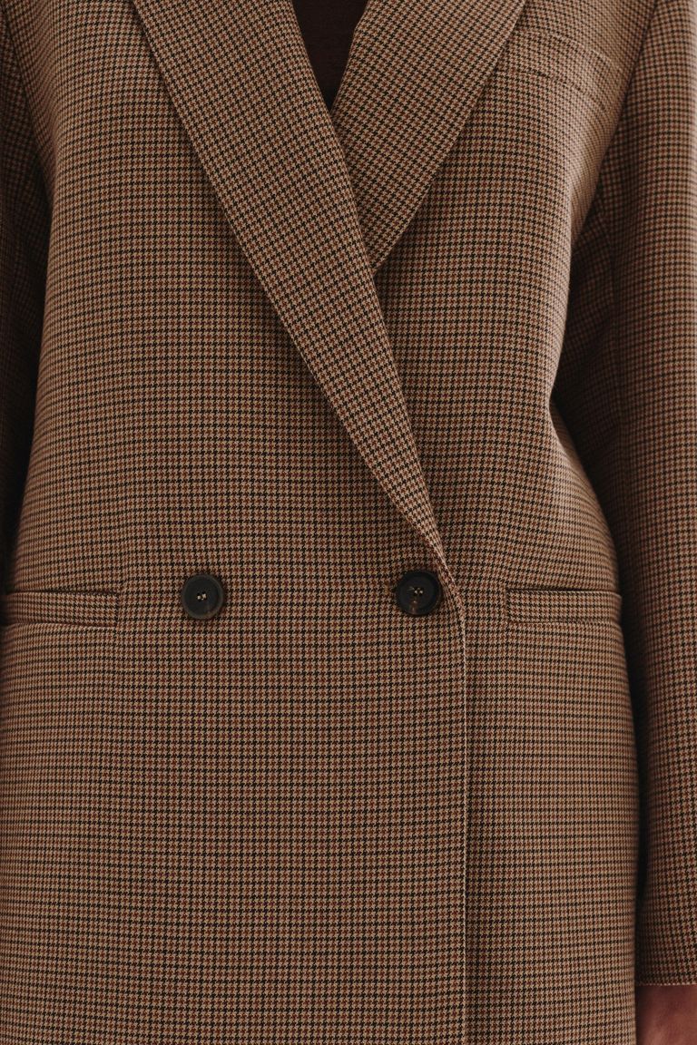 Veste en pied-de-poule