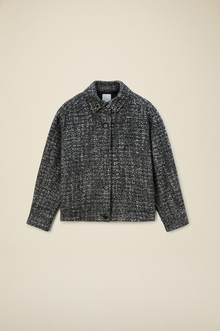 Giubbino in bouclè misto lana
