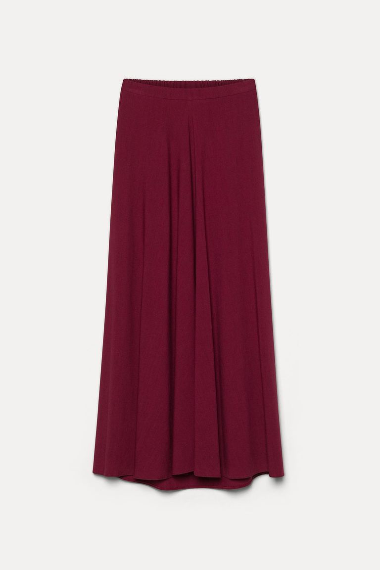 Jupe en flanelle crèpe