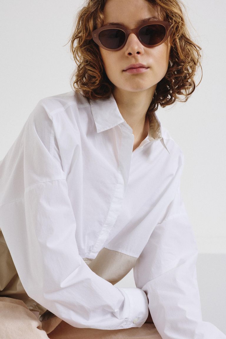 "Honey" sunglasses in pink acetate