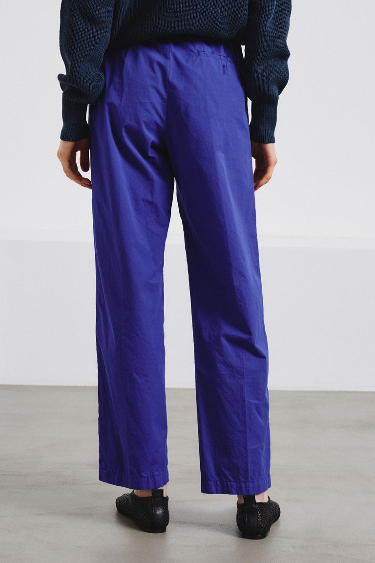 Cotton gabardine jogging trousers