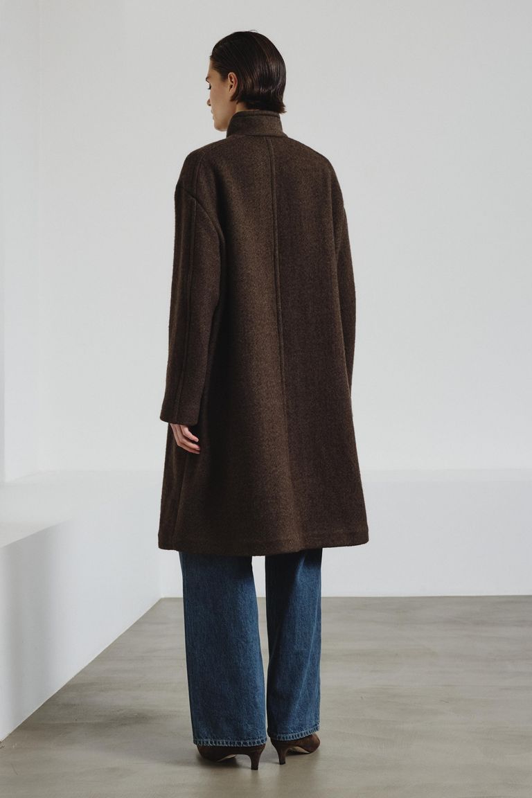 Double wool cotton coat
